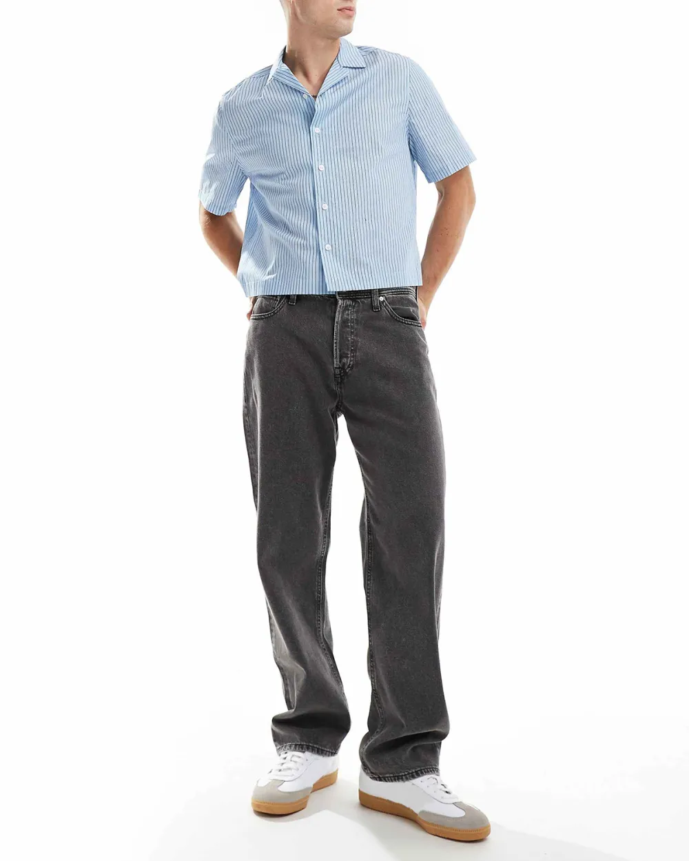 Baggy Jean In Washed Grey