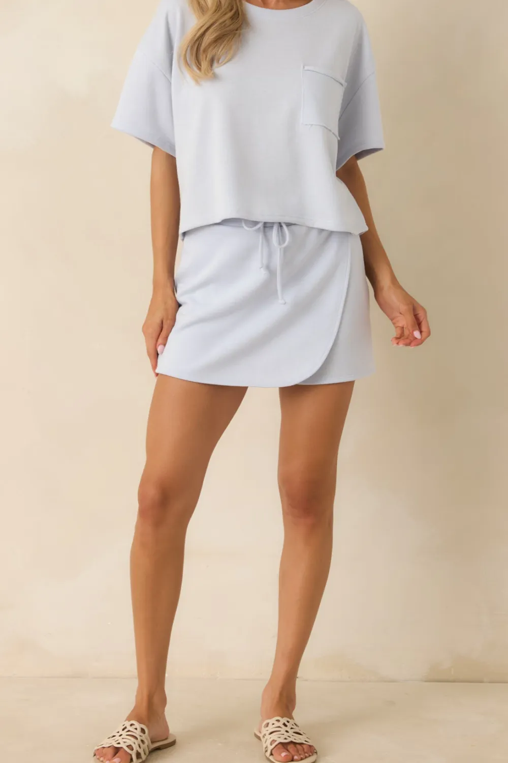 Lightweight Wrap Mini Skort