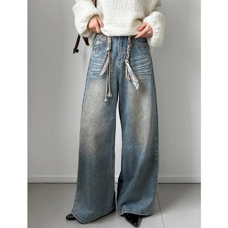 Relaxed Vintage Loose Straight Leg Jeans