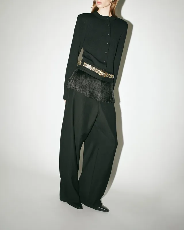 Black Knit Cardigan