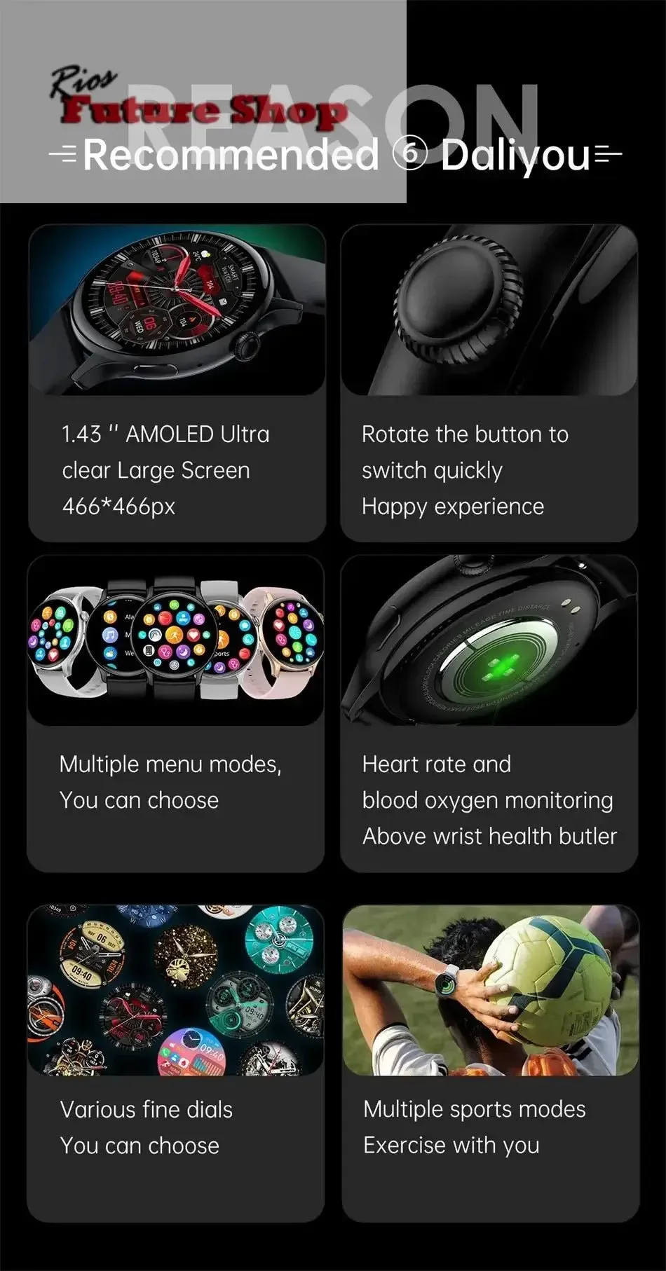Smart Watch 466*466 HD Health Tracker for Xiaomi