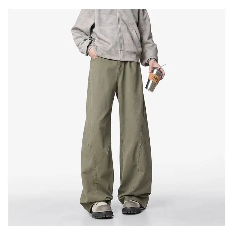 Workwear Ultra-Wide Faded Jeans