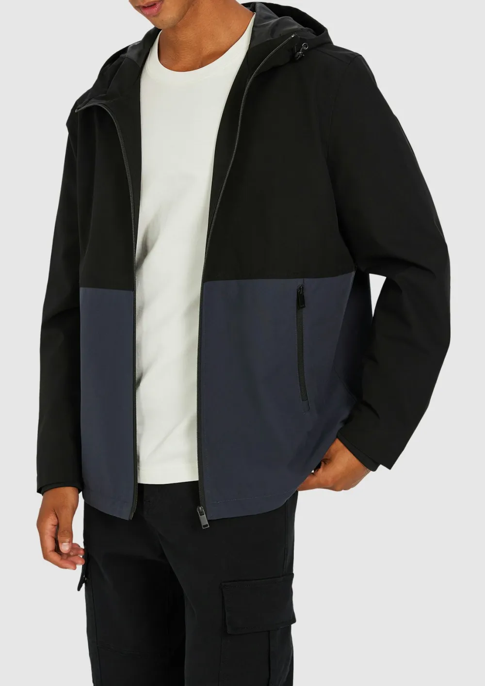 Men's Classic And Versatile CSteel Blue Jacket