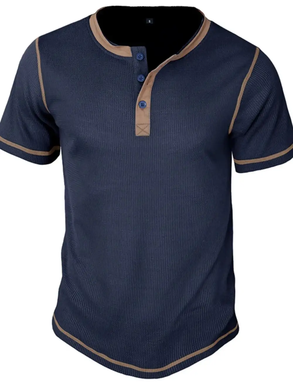 Clean Contrast Detail Collared Polo Shirt