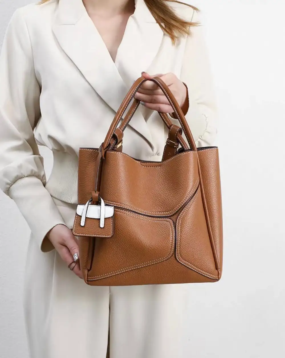 Zip Nylon Tote Bag