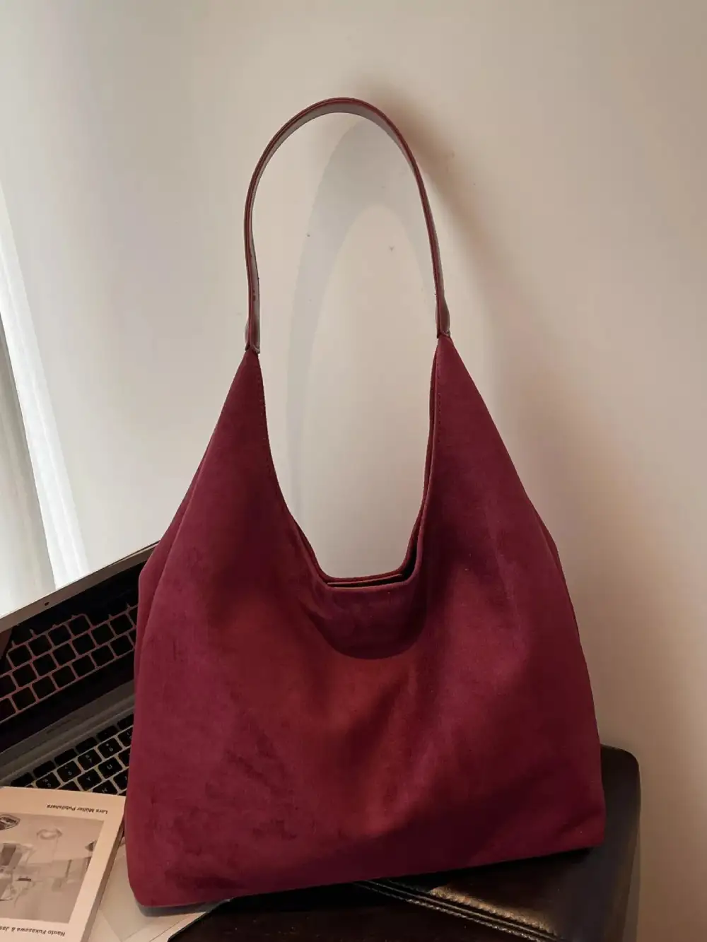 Casual Suede Everyday Handbag