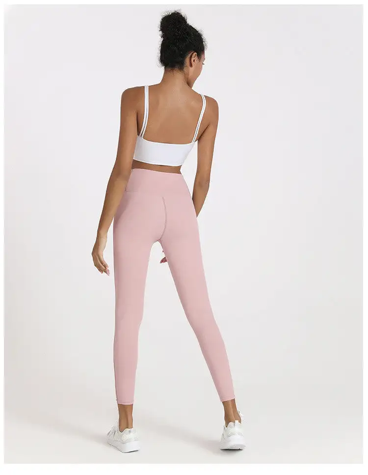 High Waist Pocket Yoga Pants Elastic Soft Quick Dry Leggings