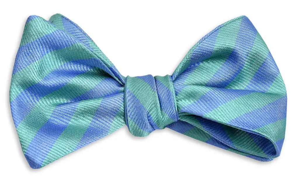 Charming Evening Striped Bow Tie