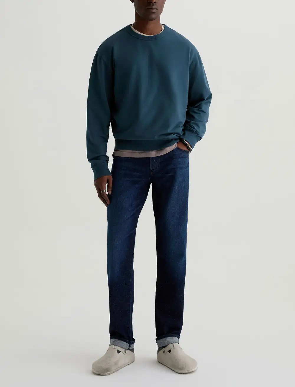 Men's Modern Slim Mid Rise Recycled Blend Jeans