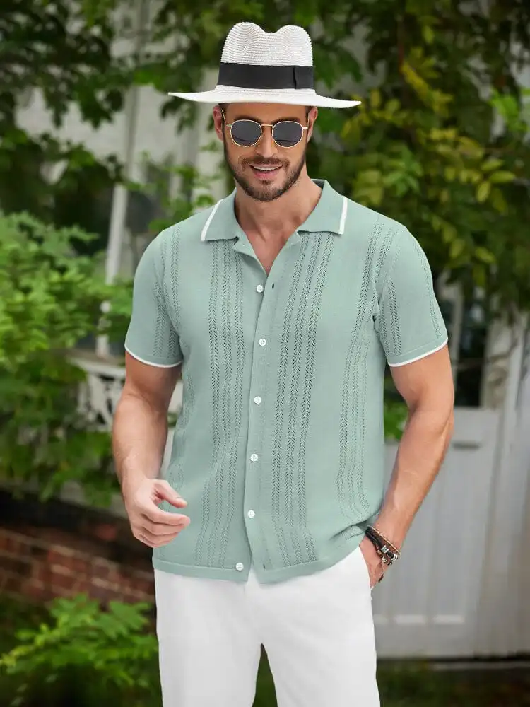 Casual Breathable Knit Shirt