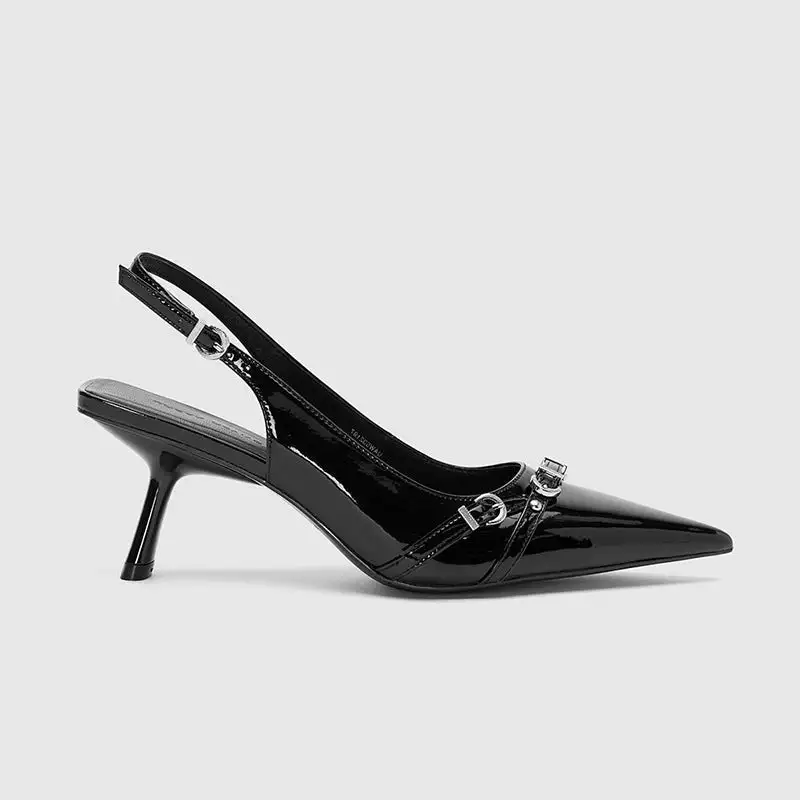 Buckle Strap Pointed Toe Sandals