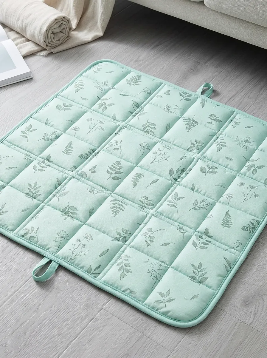 Botanical Fern Leaf Pattern Pattern Cooling Mat