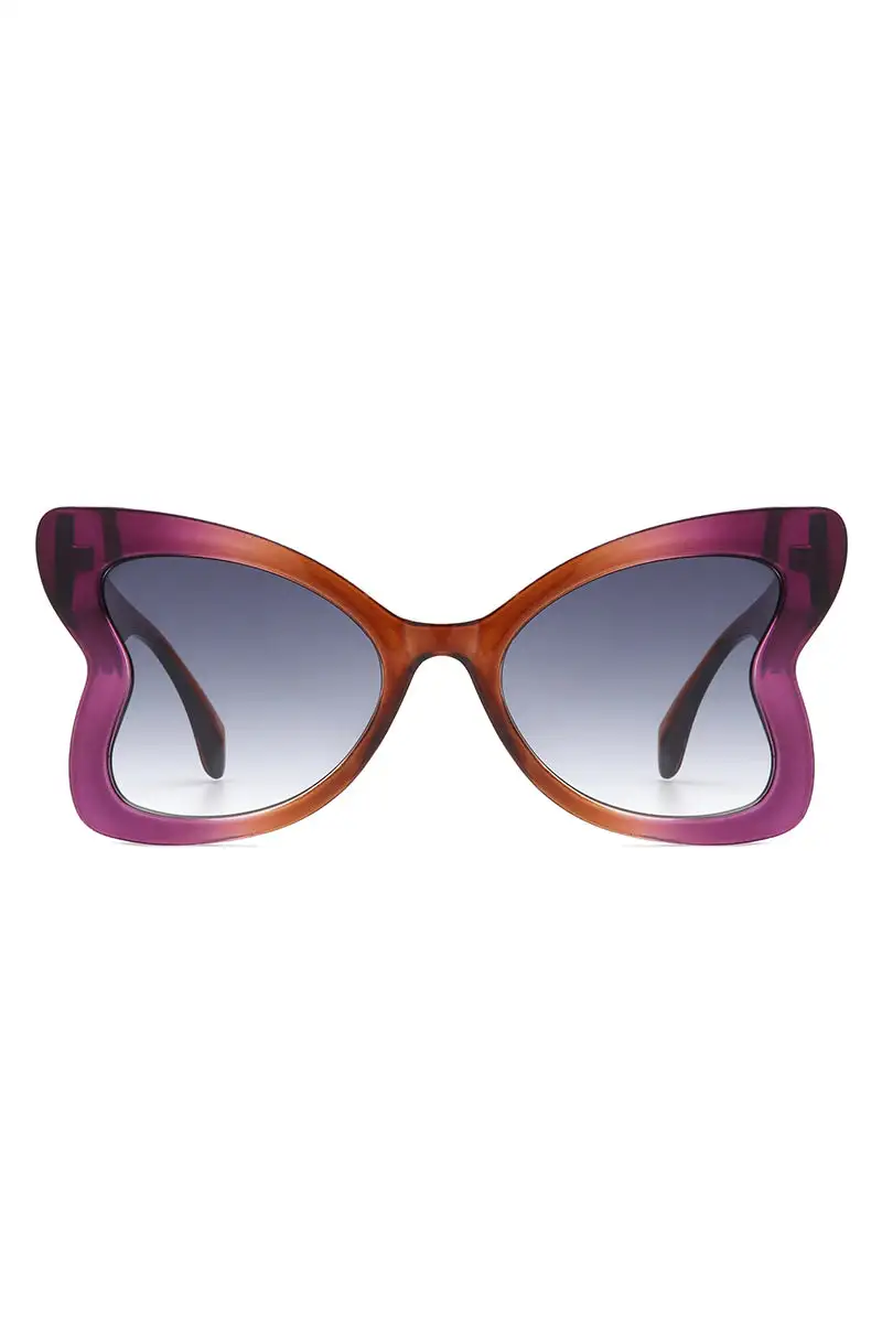 Cat Eye Butterfly Frame Sunglasses