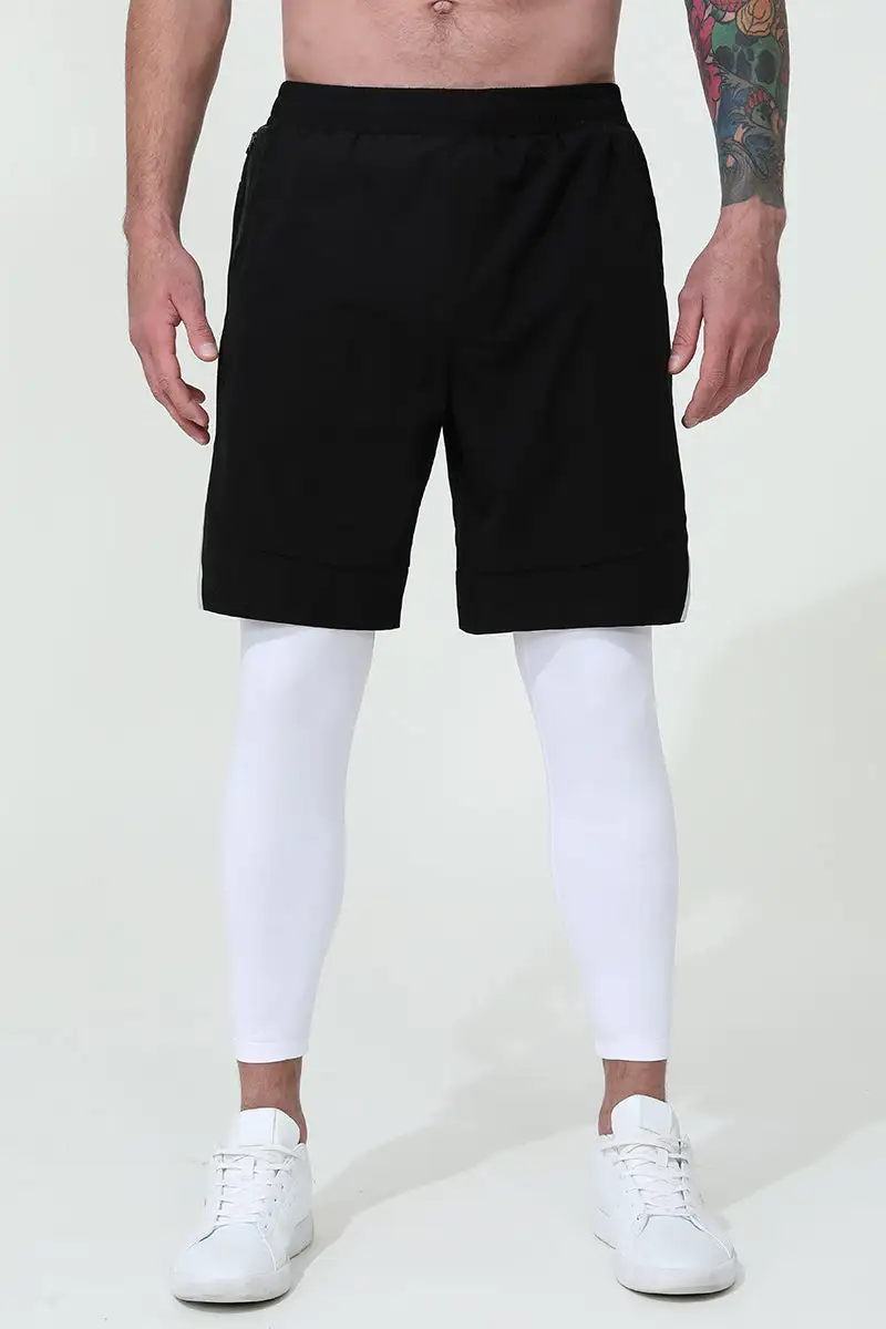 Dual Layer Stretch Athletic Shorts