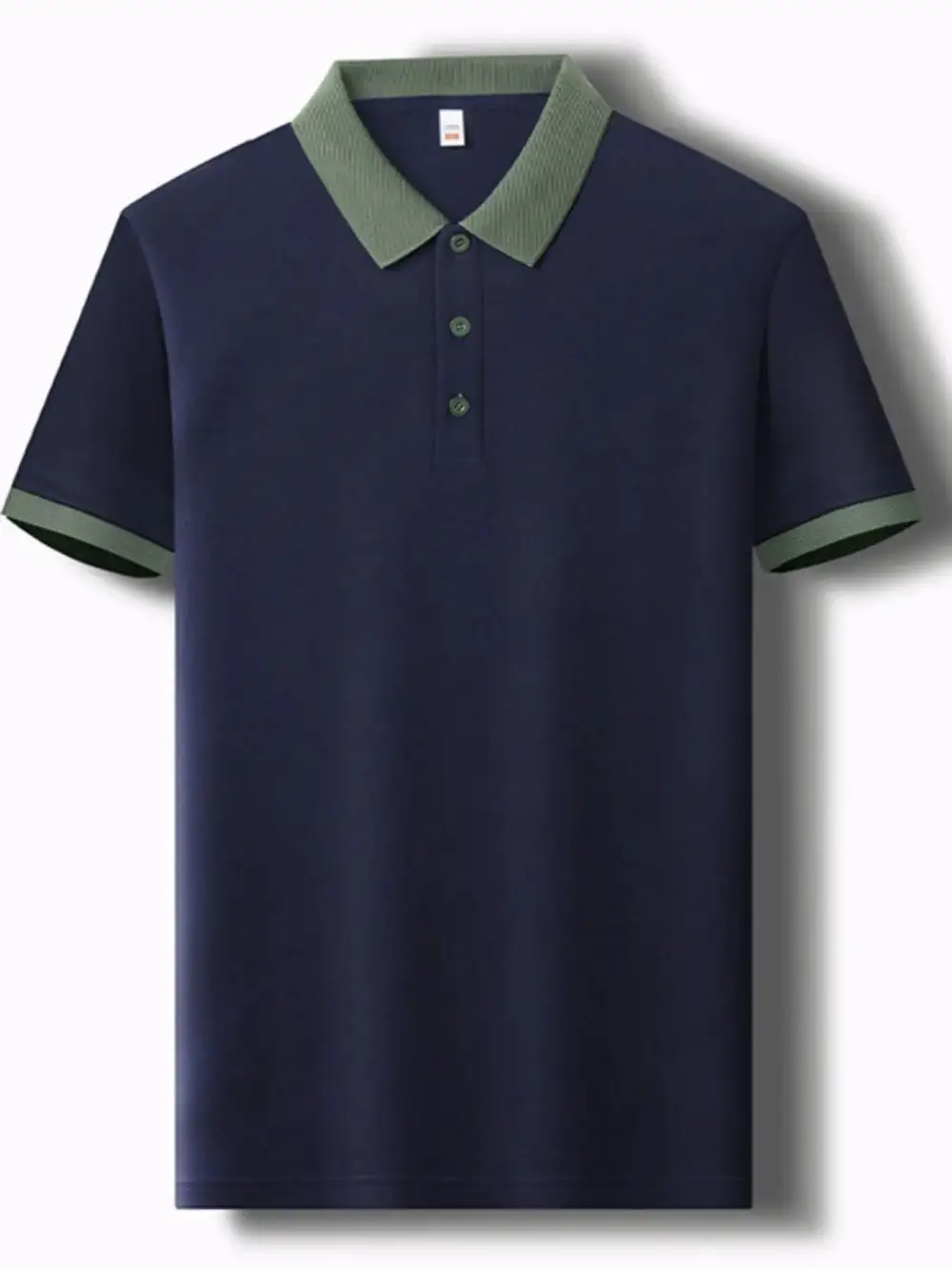 Everyday Contrast Detail Collared Short Sleeve Polo Shirt