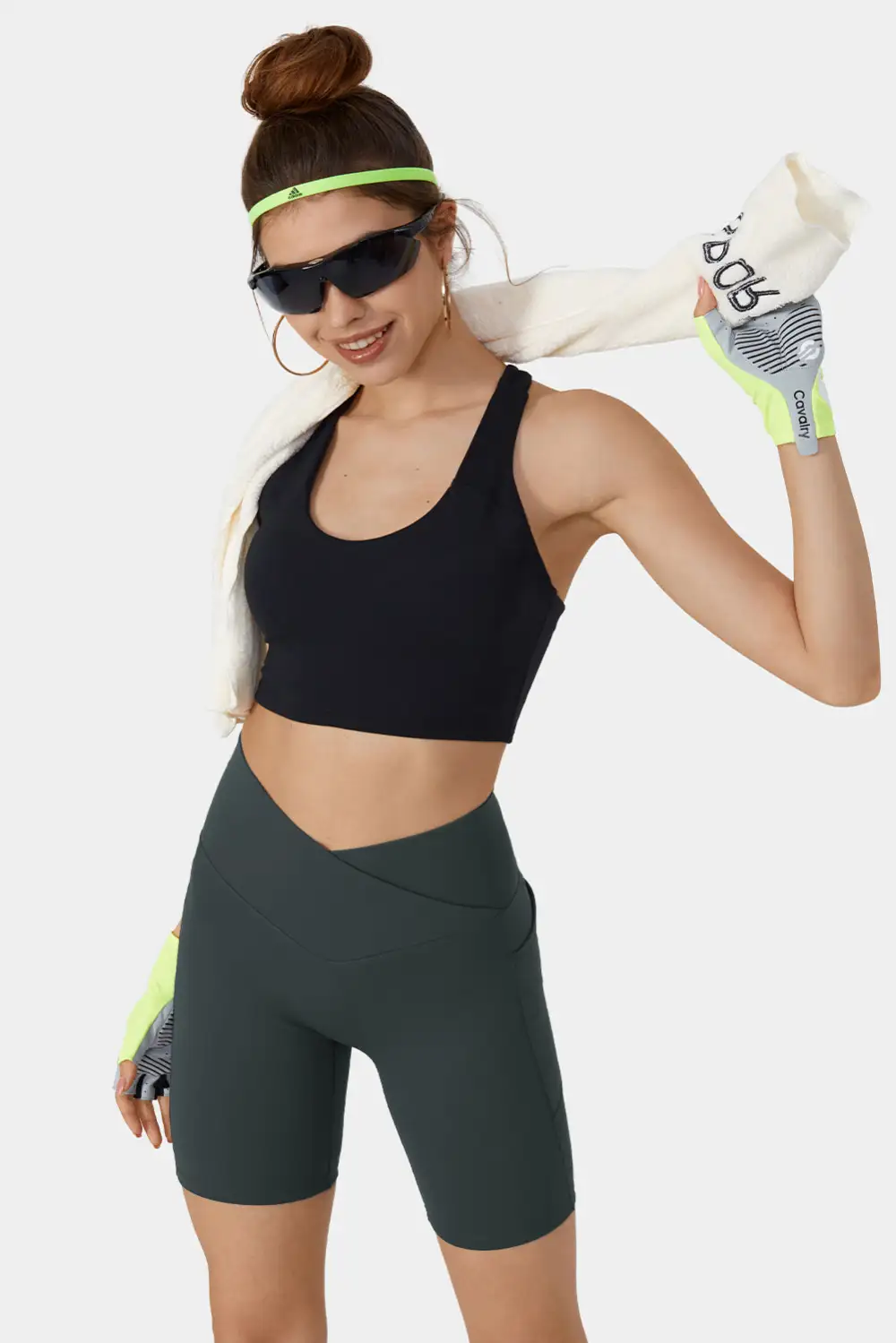 Swimwear Solid Split Pocket Sheath Active Bikinis Bottoms