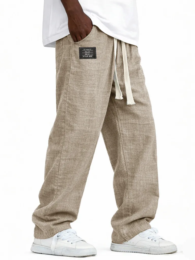 Soft Touch Linen Blend Pull On Pants