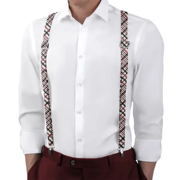Potter Plaid Pattern Suspenders