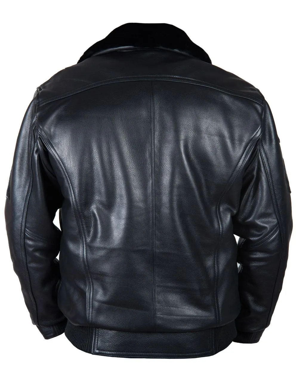 Soft Touch Faux Leather Bomber Jacket