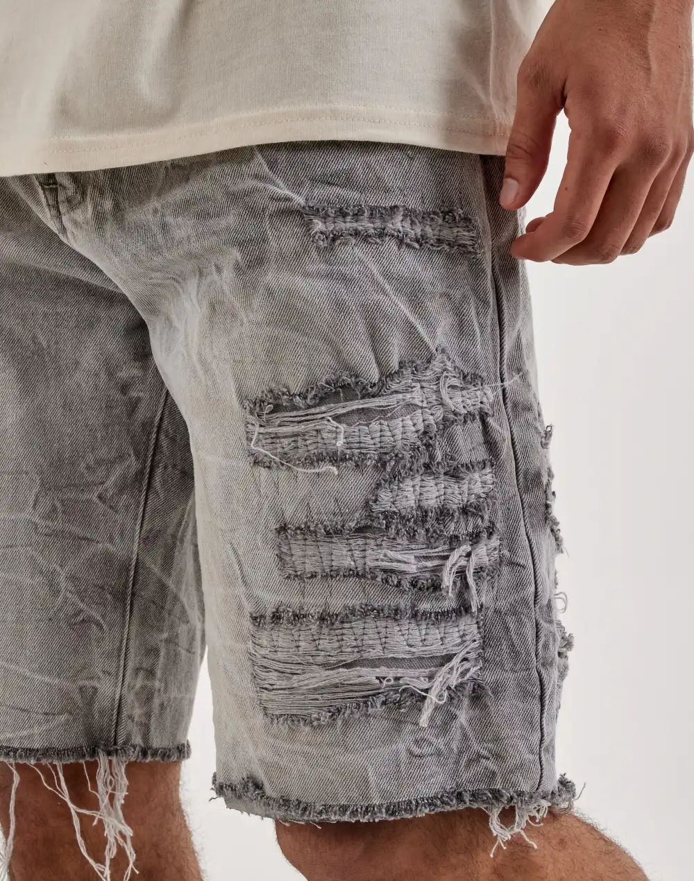 Everyday Distressed Denim Shorts