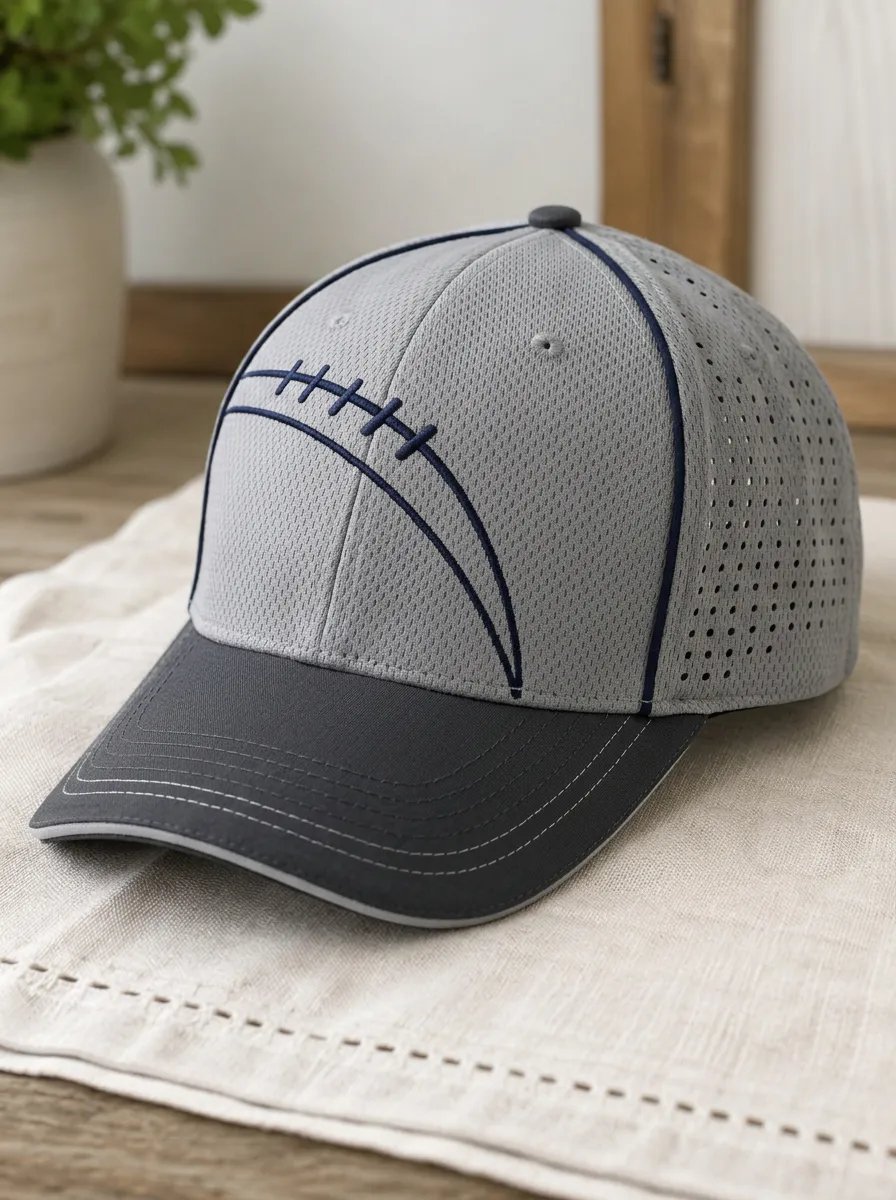 Men's Touchdown Football Fan American Football Laces Printed Cap