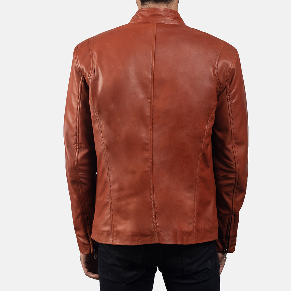 Men's Classic Modern Biker Leather Jacket