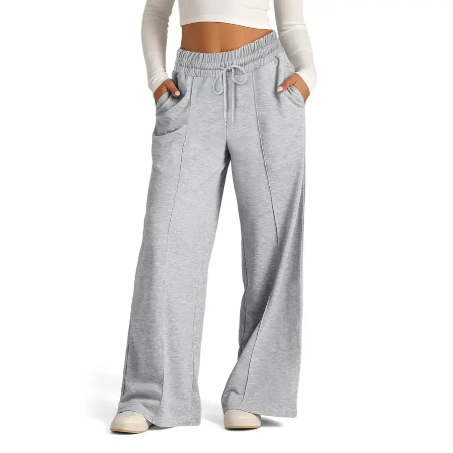 Full Size Drawstring Relaxed Fit Wide Leg Pants Plus Size