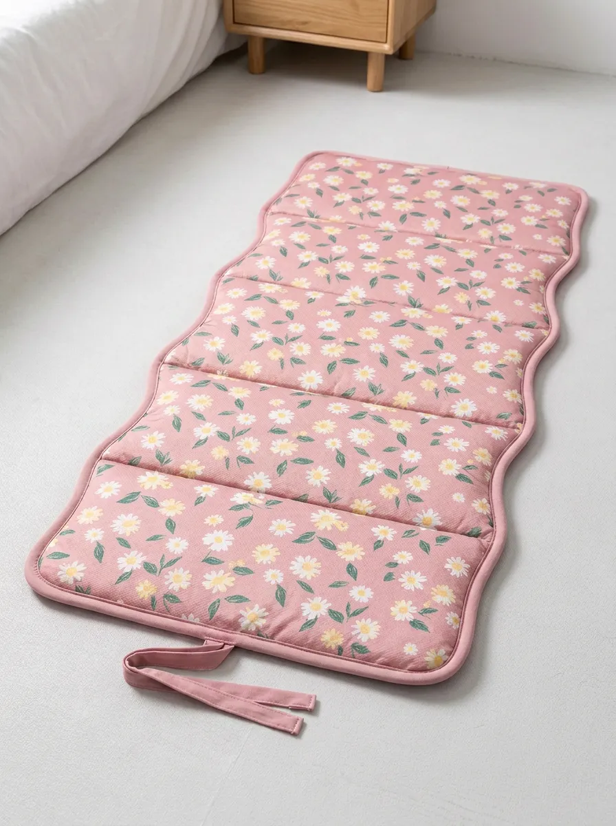 Floral Lover Daisy Green Pattern Cooling Mat