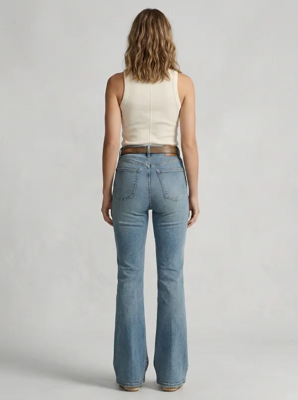 Relaxed High-Waist Women's High-Waist Stretch Flare Jeans