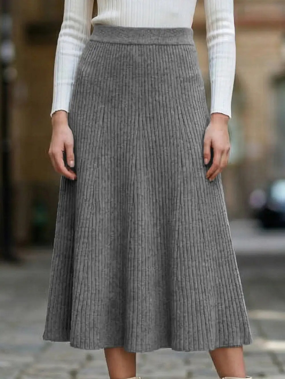 Knit Midi Skirt