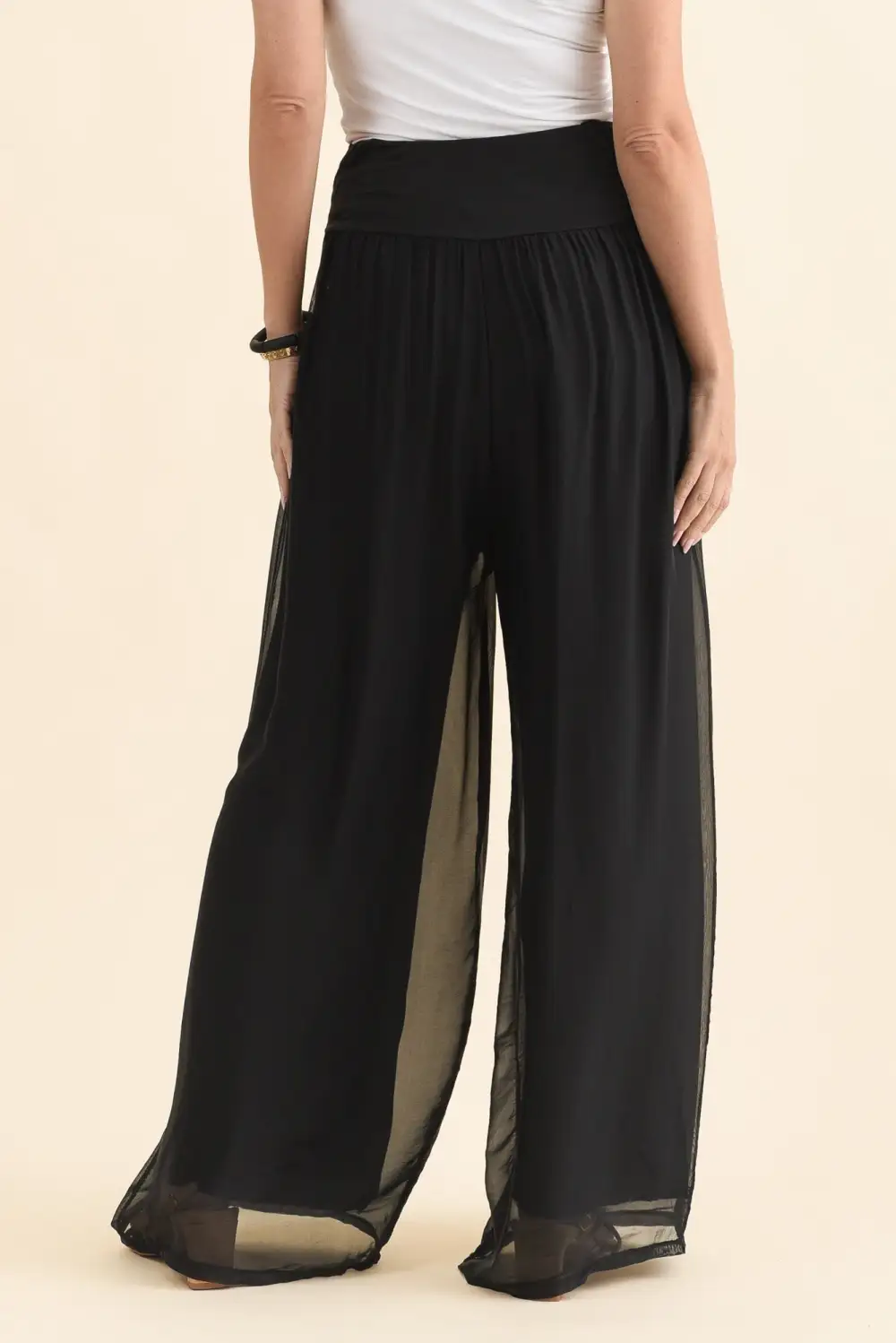 Viscose High Rise Pants