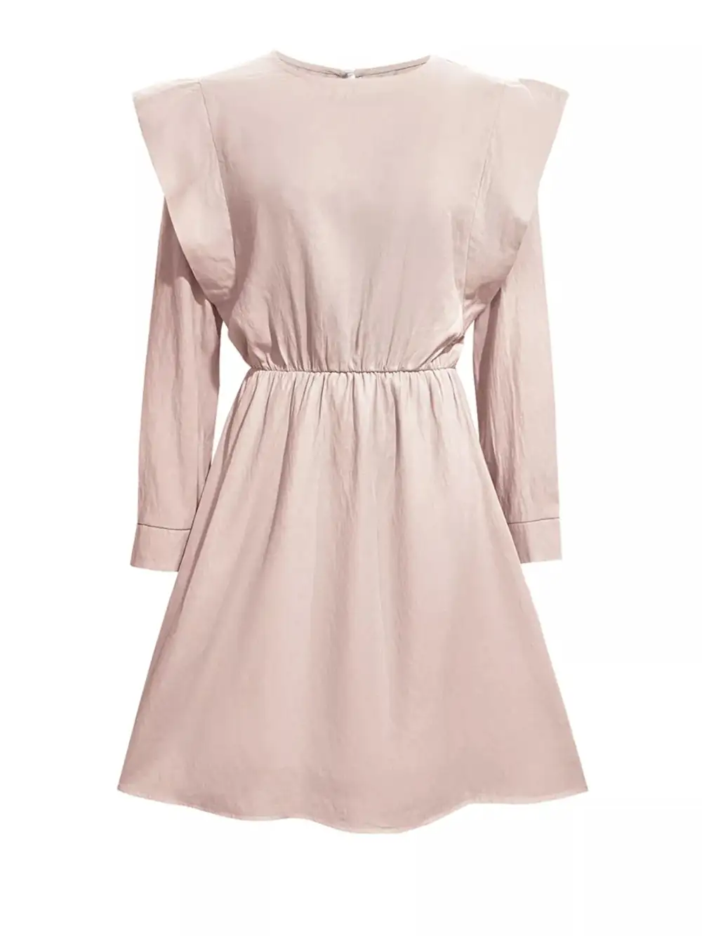 Relaxed Shape Ruffle Long Sleeve Mini Dress