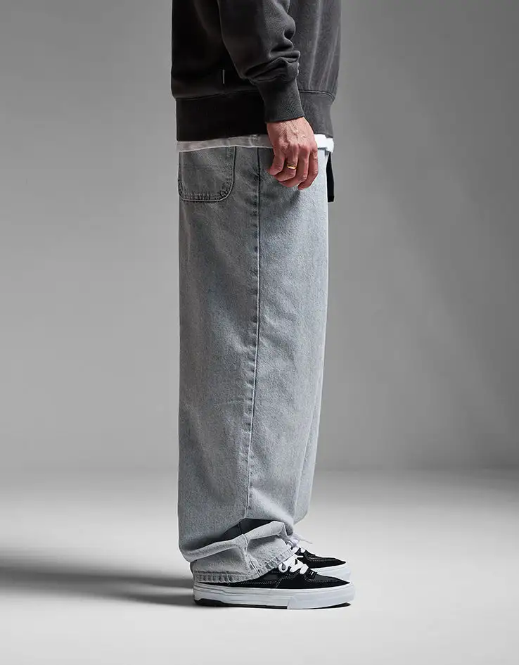 One Wash Super Baggy Reinforced Denim Jeans