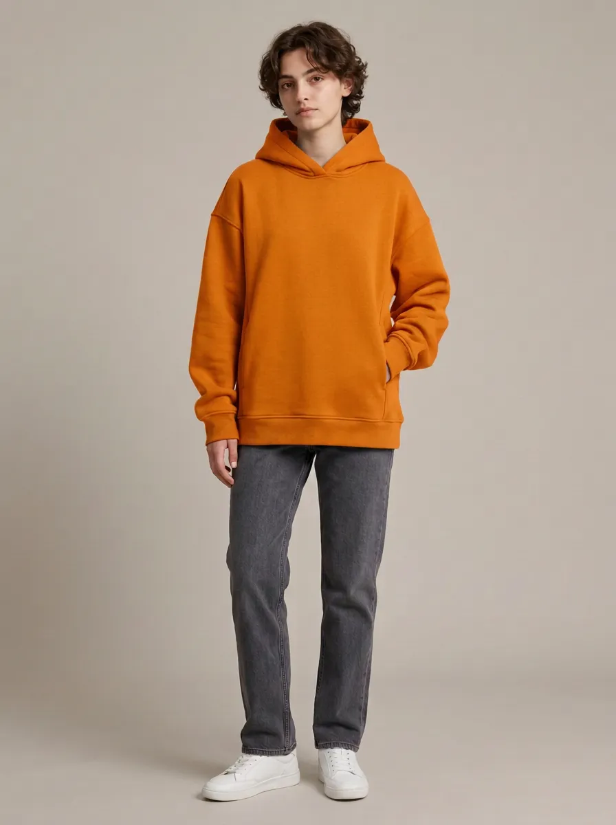 Clean Style Unisex Casual Hoodie