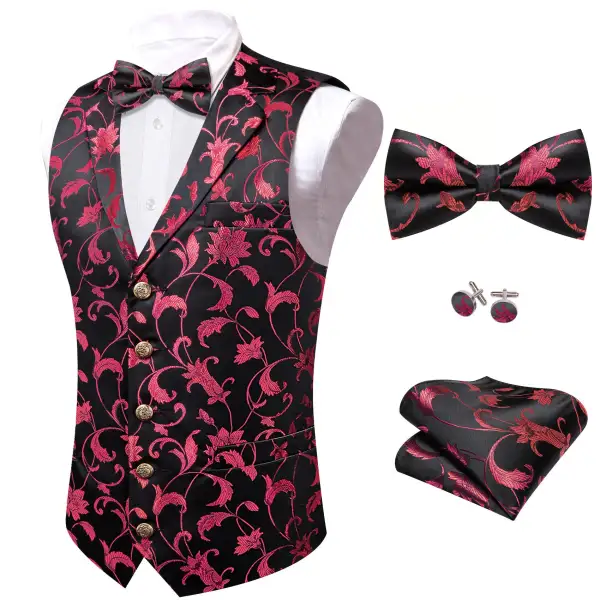 Floral Formal Vest Set