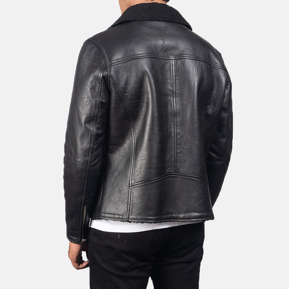 Men's Classic Leather Shearling Jacket