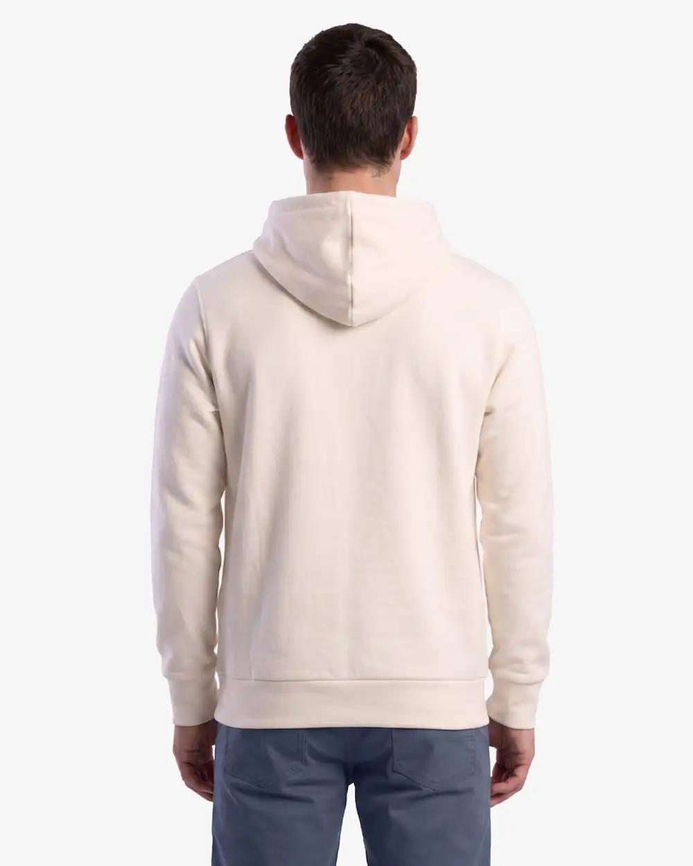 Relaxed Design Pullover Hooded Sweatshirt
