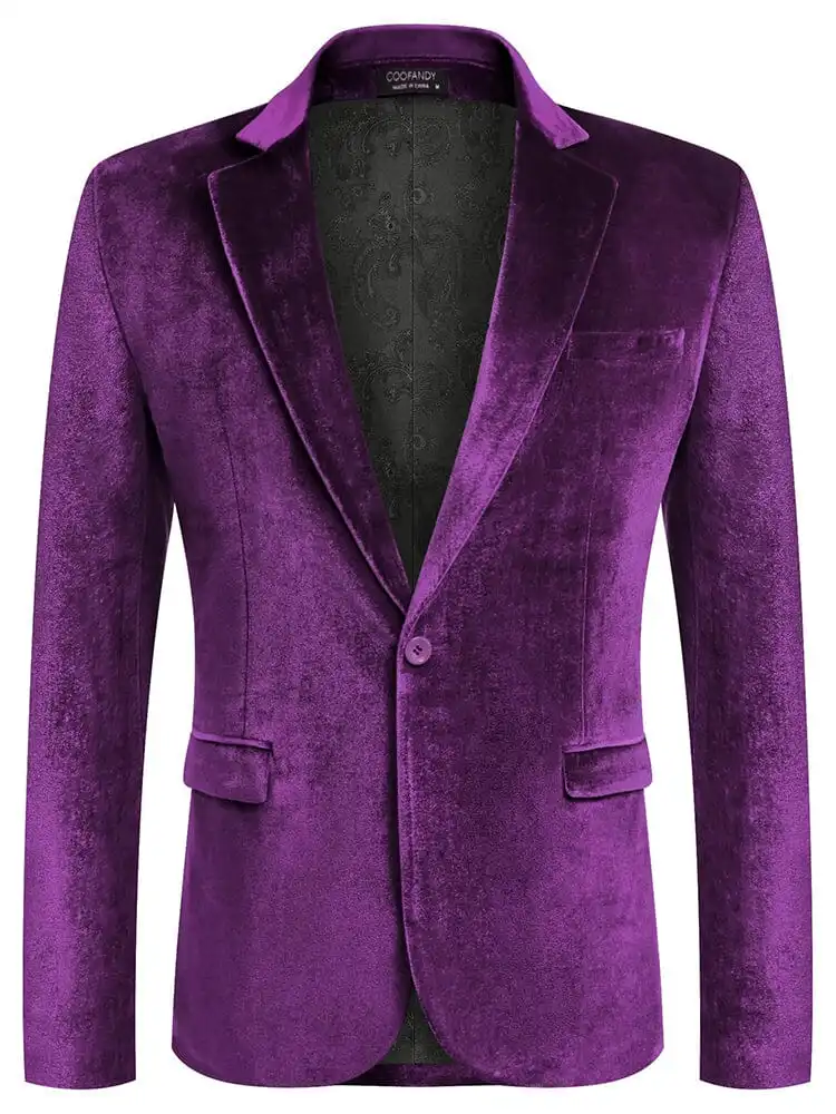 Luxury Velvet Blazer Jacket