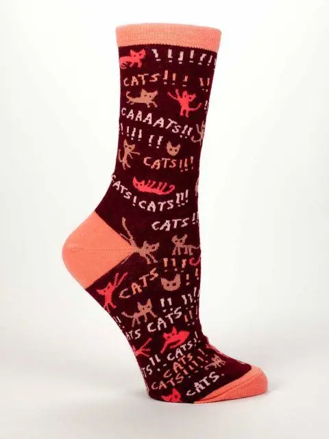 Women's Cats! Crew Socks