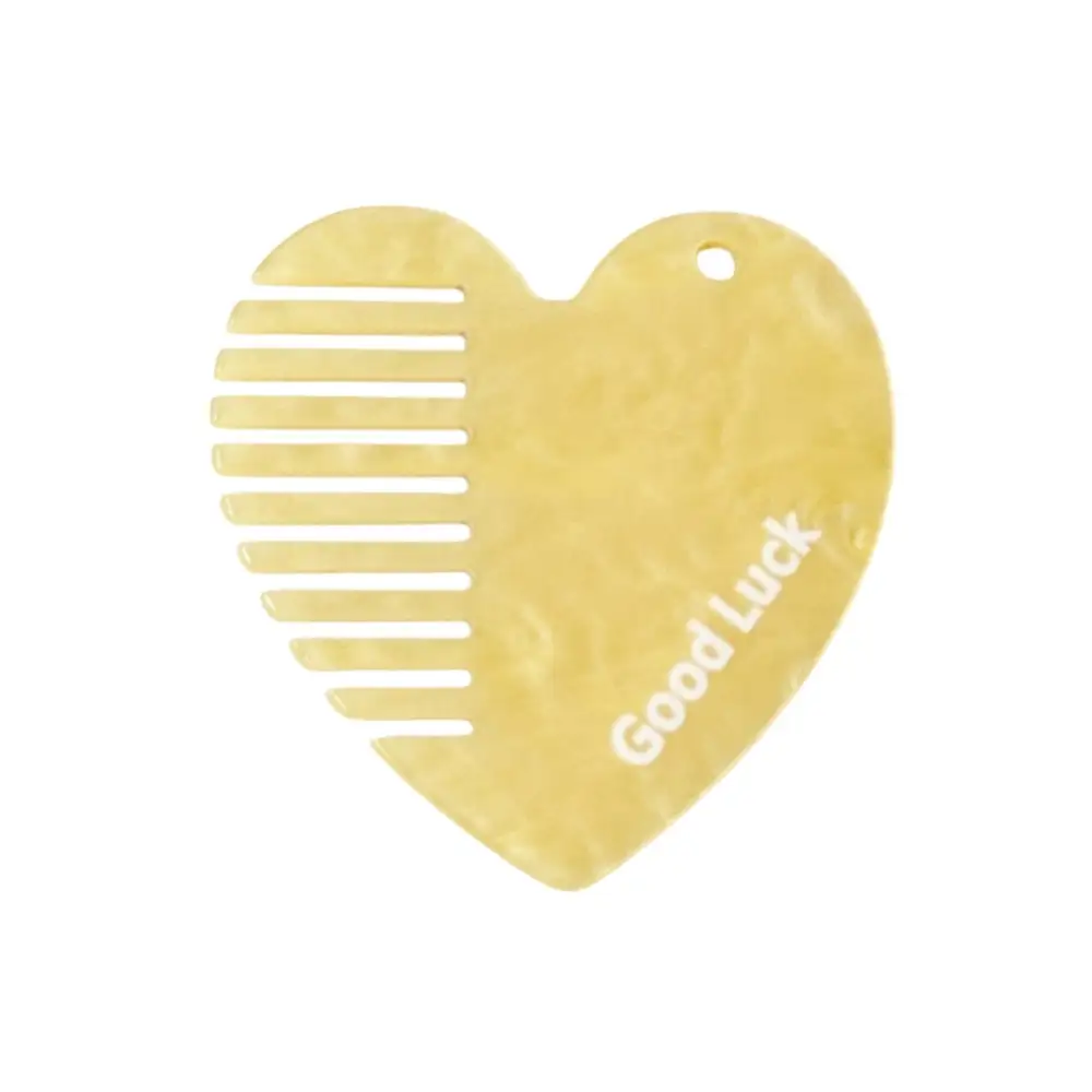 Acrylic Heart Comb Keychain Pendant for Bag Accessory