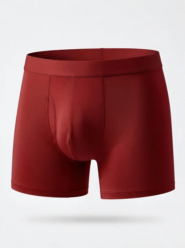 Men's Solid Grey Minimalist Boxer Briefs