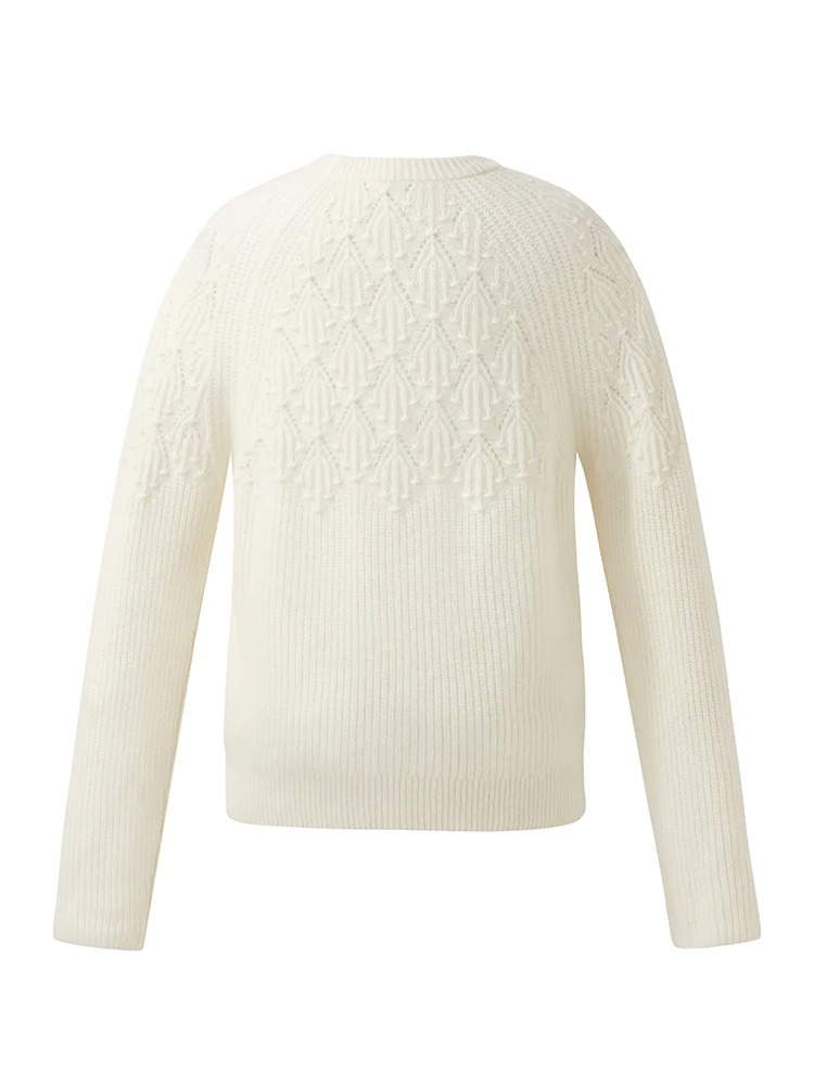 Cashmere Openwork Women Sweater