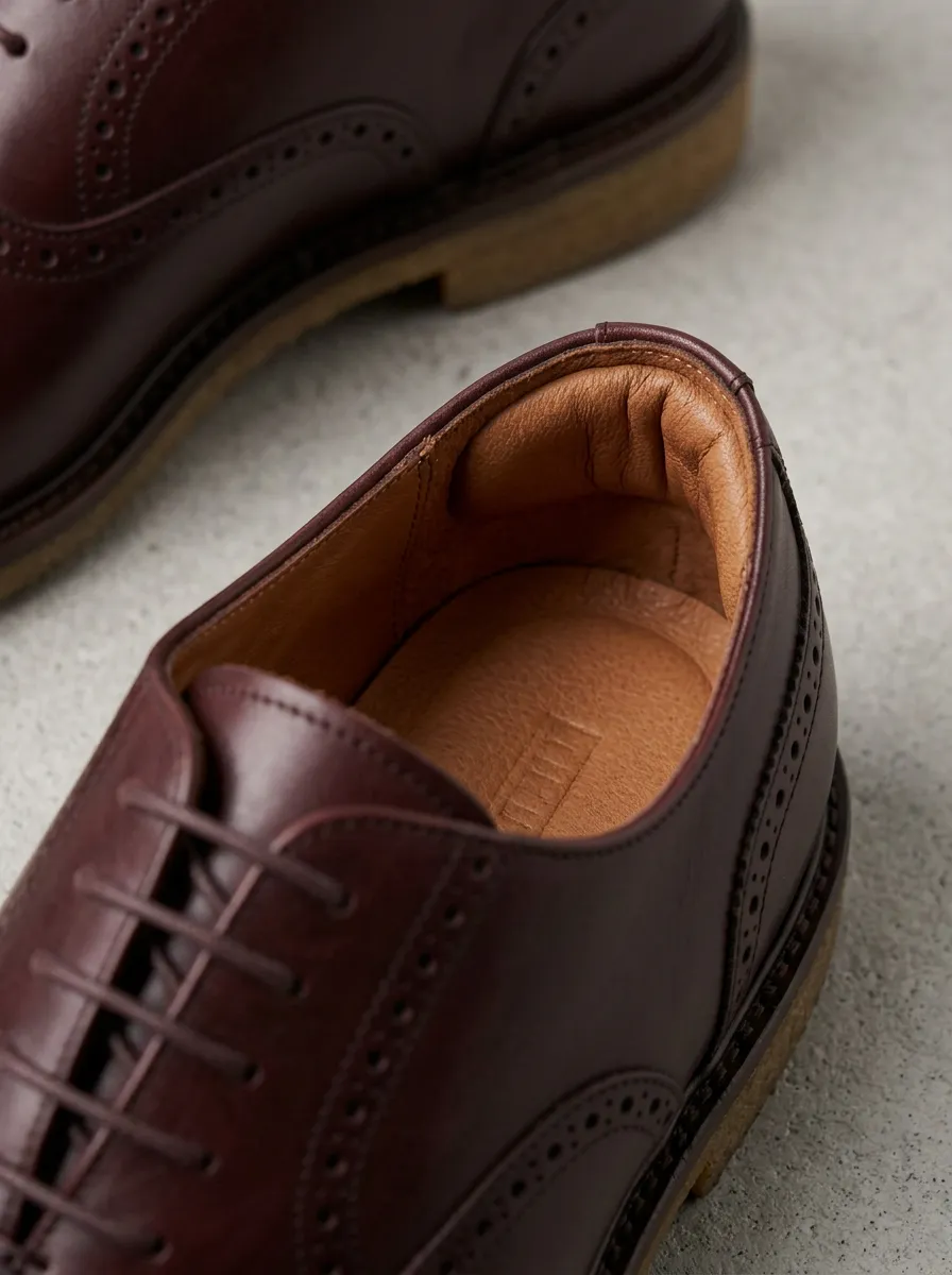 Men's Refined Wingtip Brogue Dress Shoes