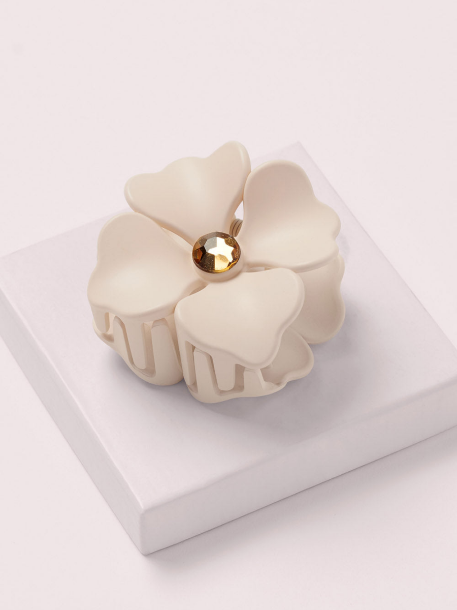 Flower Rhinestone Hair Claw
