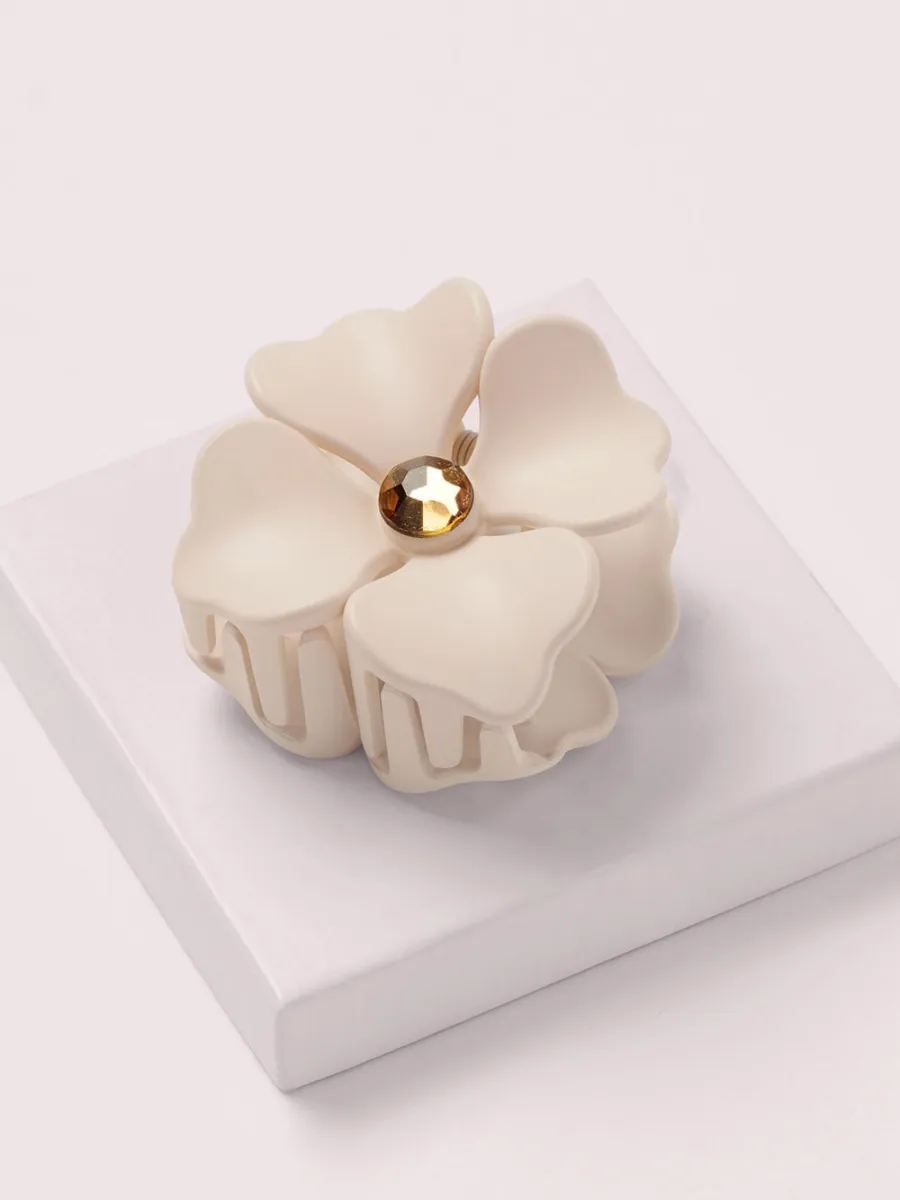 Flower Rhinestone Hair Claw