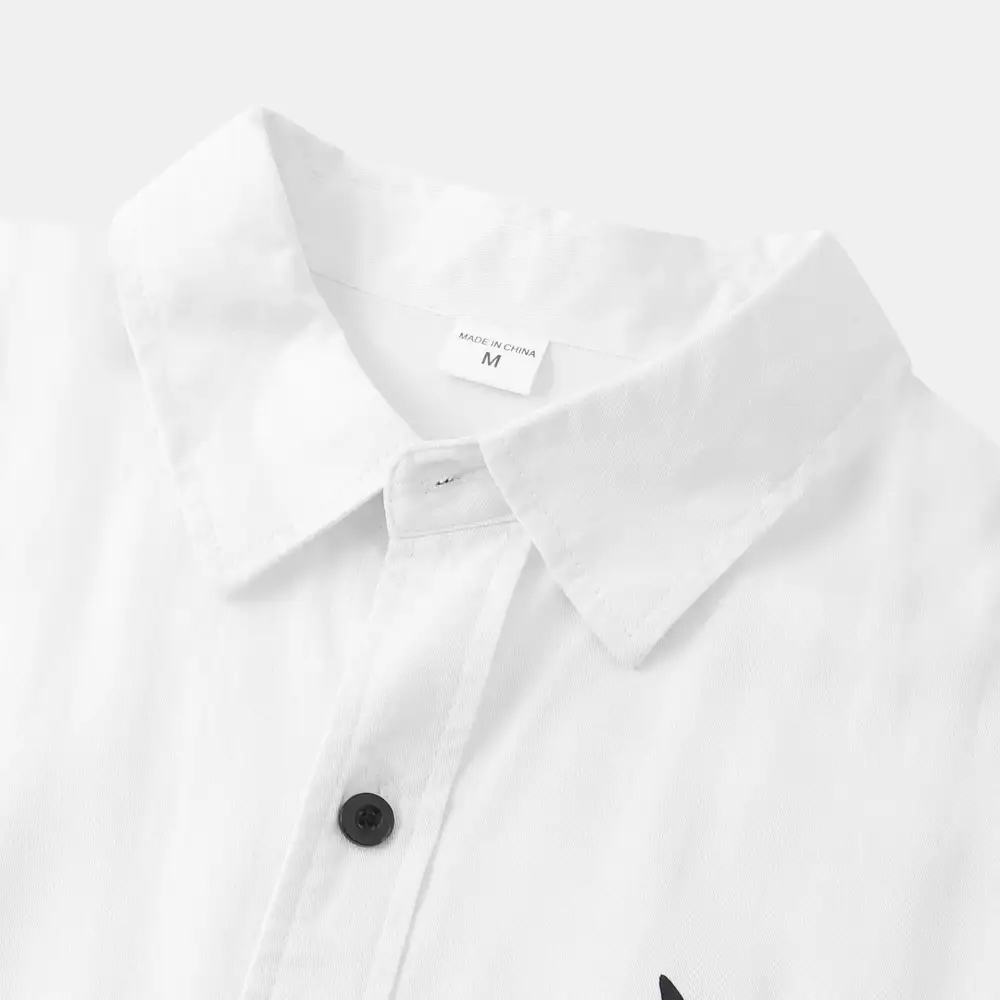 Relaxed Button Front Short Sleeve Collared Polo Shirt