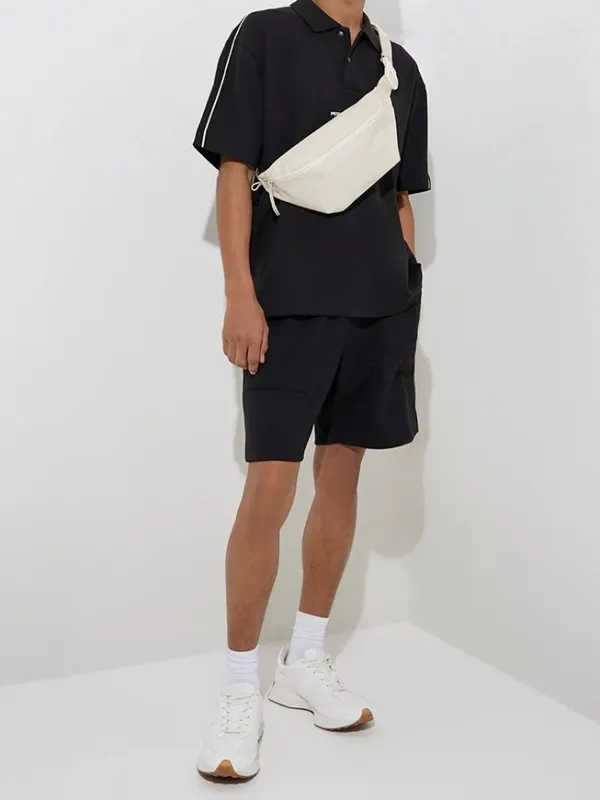 Man's Loose Mid Waist Shorts