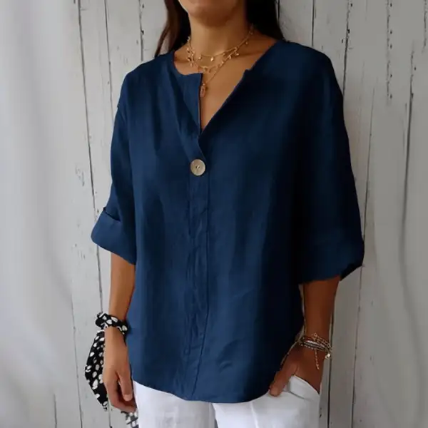  Casual Relaxed Fit Blouse