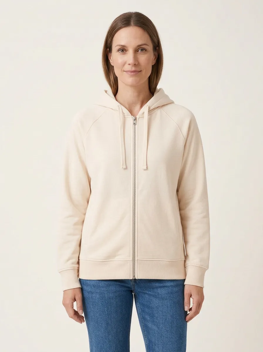Women's Raglan Full-Zip Drawstring Side-Welt Hoodie
