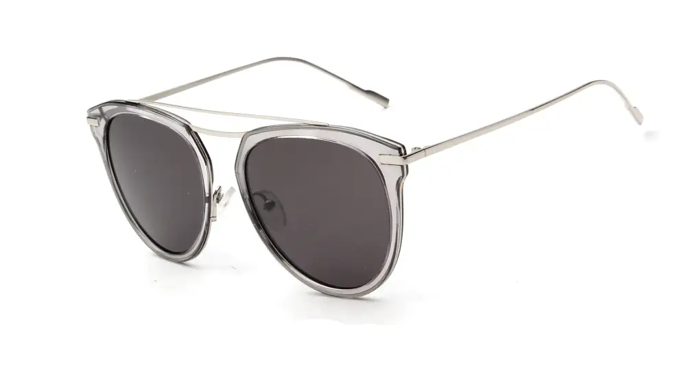 Polarized Round Cat-Eye Sunglasses